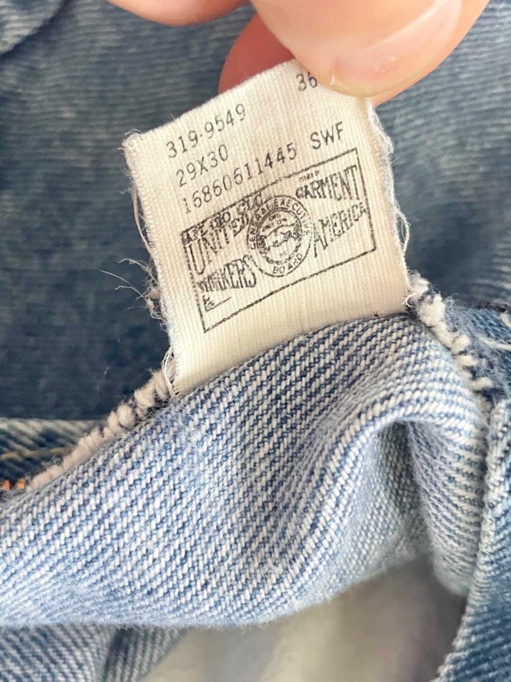 Vintage Lee Upcycled Patchwork Jeans 12P OOAK 70s Hippie Wide Leg - Picture 9 of 12